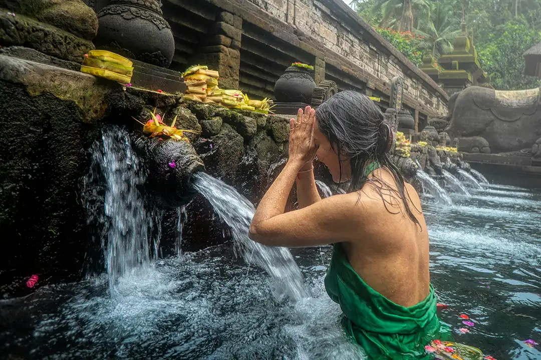 Photos d'une source à Bali