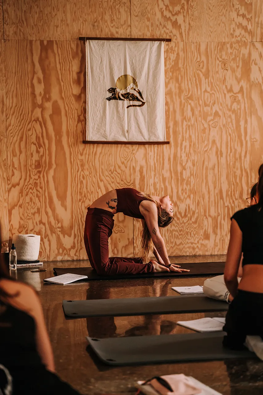 Sophie Lanka durant un exercice